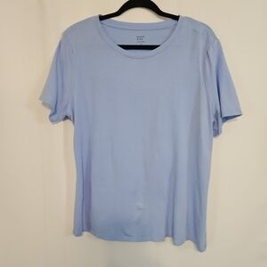 NWOT Crown & Ivy Light Blue Short Sleeve Tee